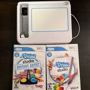 Wii uDraw Studio and uDraw Studio Instant Artist with tablet